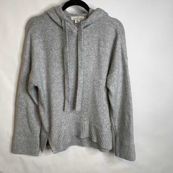 Gray Hooded Sweater Oversized Sz XS H&M - Picture 5 of 9